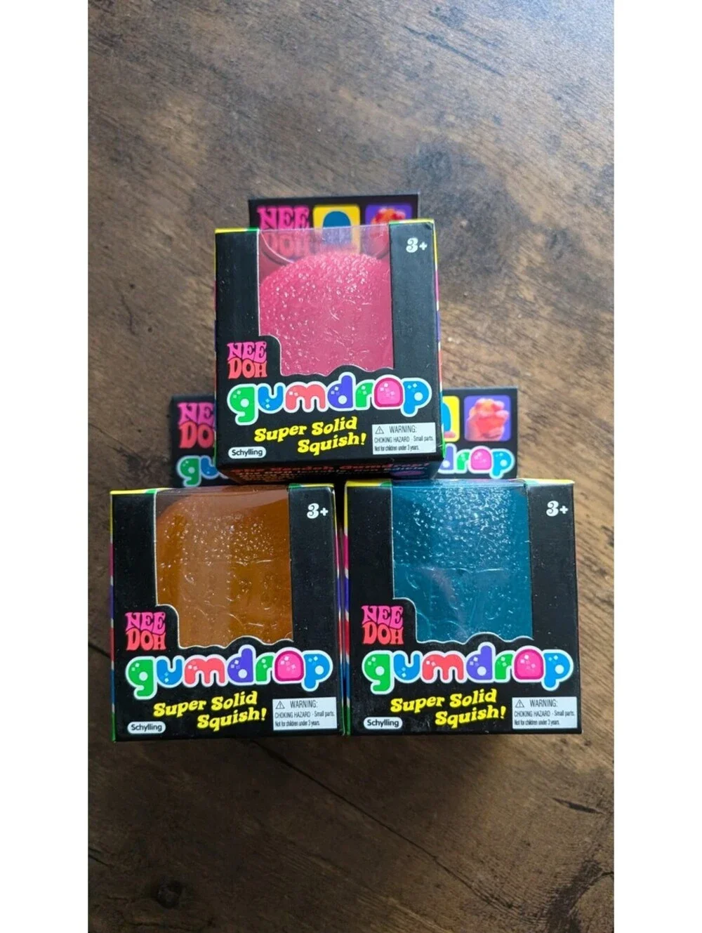 BRAND NEW Authentic Schylling Needoh Gumdrop Squishy Stress Ball x1 Random Color